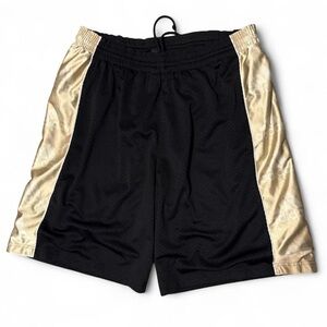 Vintage y2k adidas black gold shorts